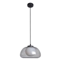ITALUX - Lampadario a sospensione su cavo AINALE 1xG9/7W/230V nero/fumé