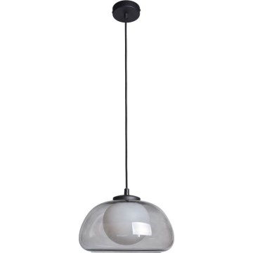 ITALUX - Lampadario a sospensione su cavo AINALE 1xG9/7W/230V nero/fumé