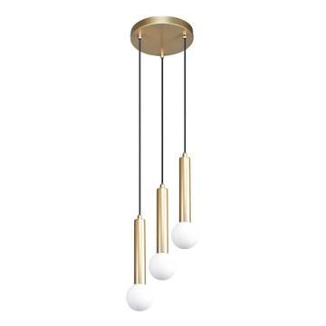 ITALUX - Lampadario a sospensione su cavo FILANO 3xG9/5W/230V dorato