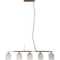 ITALUX - Lampadario a sospensione su cavo SIMONA 5xE14/40W/230V dorato