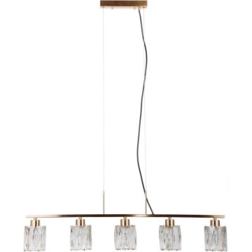 ITALUX - Lampadario a sospensione su cavo SIMONA 5xE14/40W/230V dorato