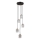 ITALUX - Lampadario a sospensione TORNO 5xE14/40W/230V nero/oro