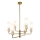 ITALUX - Lampadario a stelo SANTOS 6xG9/40W/230V oro
