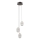 ITALUX - Lampadario LED a sospensione con cavo ALANI 3x LED da 5 W, 230 V, 3000 K nero/oro