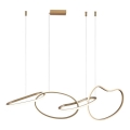 ITALUX - Lampadario LED a sospensione con cavo FONTE LED/60W/230V 3000/4000/6000K dorato