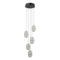 ITALUX - Lampadario LED a sospensione su cavo ALANI 5xLED/5,6W/230V 3000K nero/oro