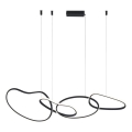 ITALUX - Lampadario LED sospeso su cavo FONTE LED/60W/230V 3000/4000/6000K nero
