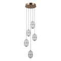 ITALUX - Lampadario LED su cavo ALANI 5xLED/5,6W/230V 3000K oro
