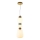 ITALUX - Lampadario LED su cavo EVANS LED/19W/230V 3000K oro/blu/marrone