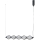 ITALUX - Lampadario LED su cavo SEVILLA LED/25W/230V 3000K nero