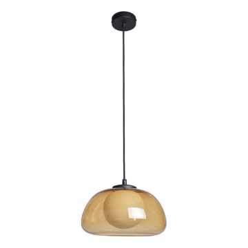 ITALUX - Lampadario sospeso con cavo AINALE 1xG9/7W/230V nero/marrone fumé