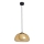 ITALUX - Lampadario sospeso con cavo AINALE 1xG9/7W/230V nero/marrone fumé