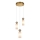 ITALUX - Lampadario sospeso SANTOS su cavi 3xG9/40W/230V, finitura dorata