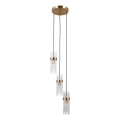 ITALUX - Lampadario sospeso TARASO 3xE14/40W/230V oro