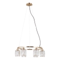 ITALUX - Lampadario su cavo SIMONA 6xE14/40W/230V oro