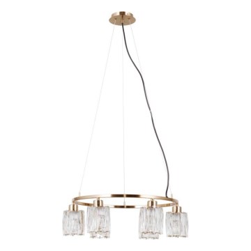 ITALUX - Lampadario su cavo SIMONA 6xE14/40W/230V oro