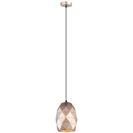 ITALUX - Lampadario a sospensione con filo HARLEY 1xE27/40W/230V Oro rosa