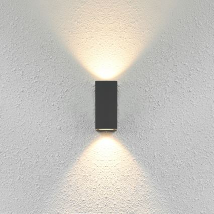 ITALUX - Lampada da parete esterna GENTA 2xGU10/40W/230V IP54 15 cm