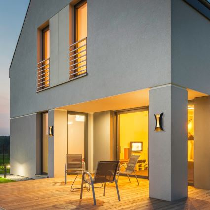 ITALUX - Lampada da parete LED da esterno DANTE LED/10W/230V 4000K IP54 20 cm