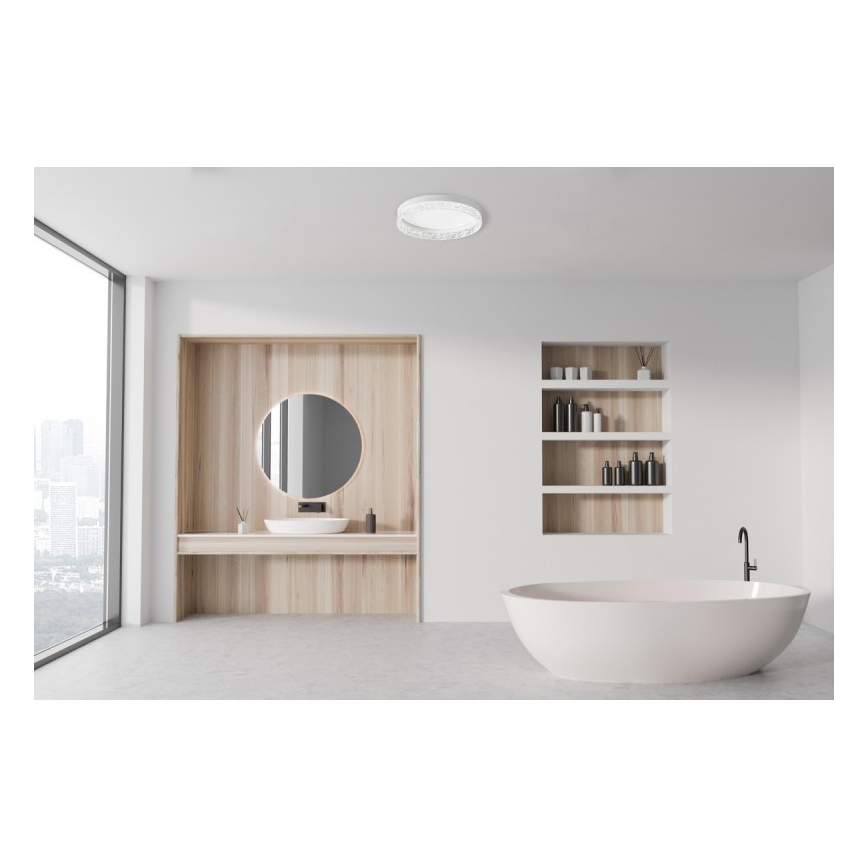 ITALUX - plafoniera da soffitto dimmerabile a LED RANTE LED/58W/230V 3000-6500K Ø 50 cm bianca + telecomando
