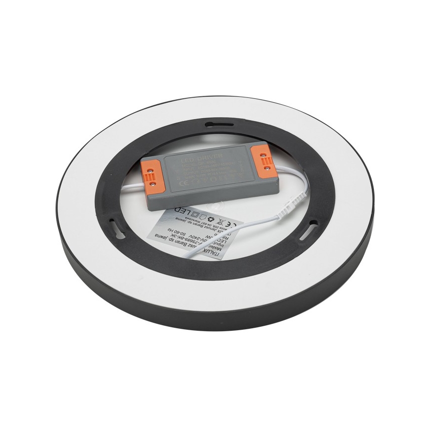 ITALUX - Plafoniera LED RIBERIO LED/30W/230V 4000K nero