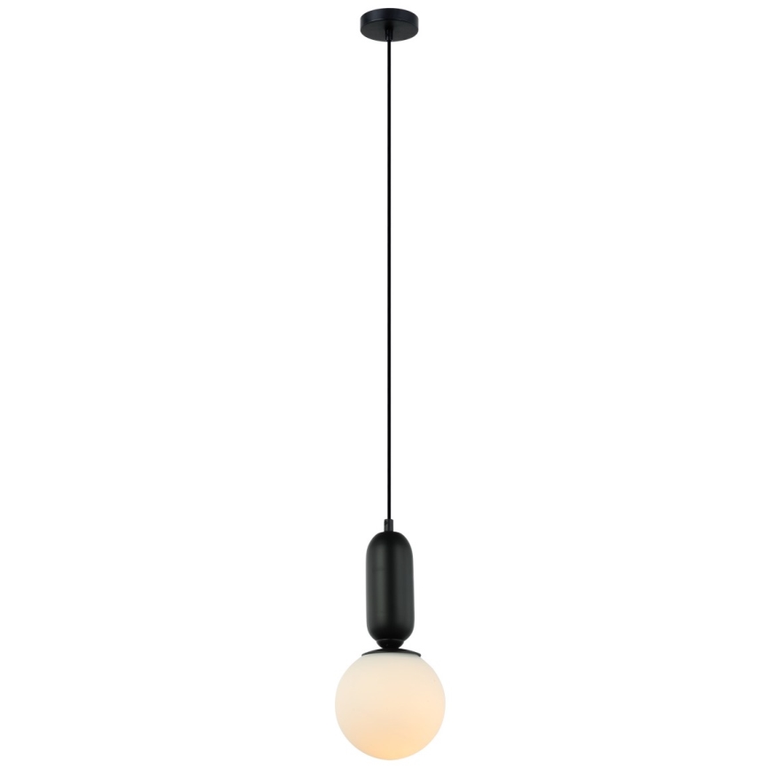 ITALUX - Lampadario a sospensione con filo ALDEVA 1xE27/40W/230V nero