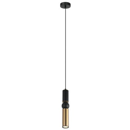 ITALUX - Lampadario a sospensione con filo ISIDORA 1xGU10/25W/230V nero/bronzo