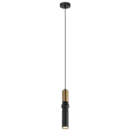 ITALUX - Lampadario a sospensione con filo ISIDORA 1xGU10/25W/230V nero/bronzo