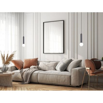ITALUX - Lampadario a sospensione con cavo FILANO 1xG9/5W/230V nero