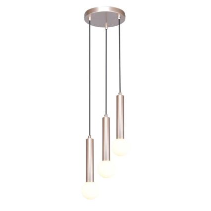 ITALUX - Lampada a sospensione con cavo FILANO 3xG9/5W/230V oro rosa
