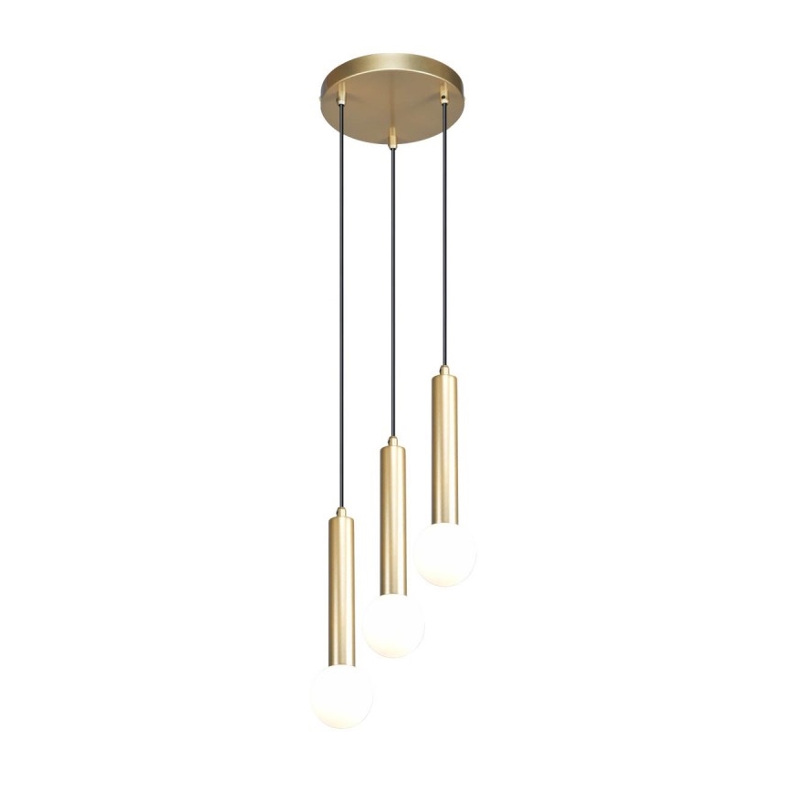 ITALUX - Lampadario a sospensione su cavo FILANO 3xG9/5W/230V dorato