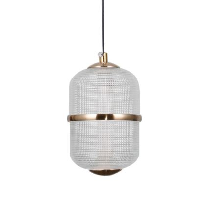 ITALUX - Lampadario LED a sospensione con cavo ALANI 3x LED da 5 W, 230 V, 3000 K nero/oro