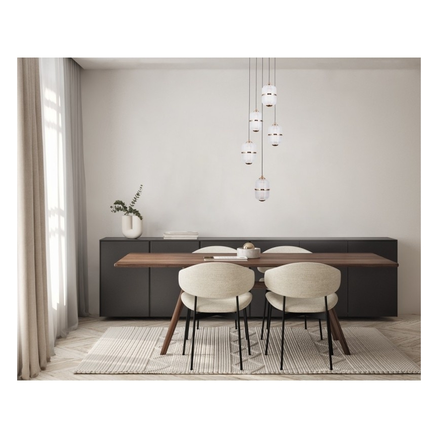 ITALUX - Lampadario LED su cavo ALANI 5xLED/5,6W/230V 3000K oro
