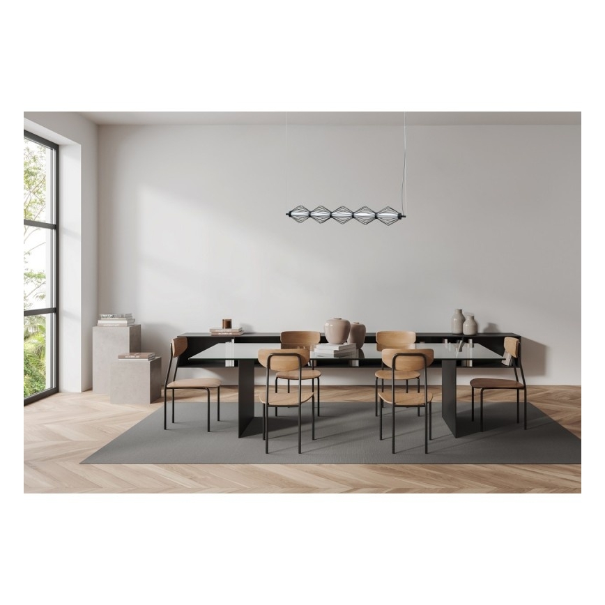 ITALUX - Lampadario LED su cavo SEVILLA LED/25W/230V 3000K nero