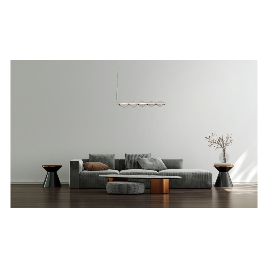 ITALUX - Sospensione LED a cavo SEVILLA LED/25W/230V 3000K dorata