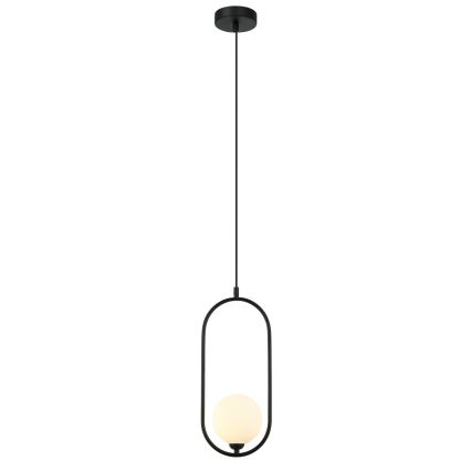 ITALUX - Lampadario a sospensione con filo LUPUS 1xG9/25W/230V nero