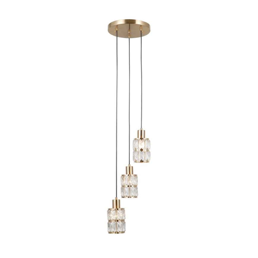 ITALUX - Lampadario a cavo ALMA 3xE27/40W/230V, finitura oro