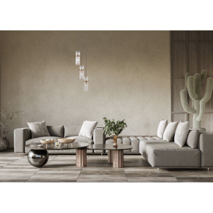 ITALUX - Lampadario sospeso TARASO 3xE14/40W/230V oro