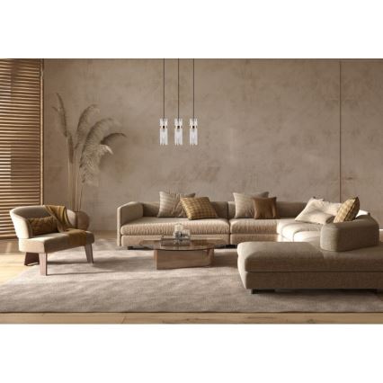 ITALUX - Lampadario sospeso TARASO 3xE14/40W/230V oro