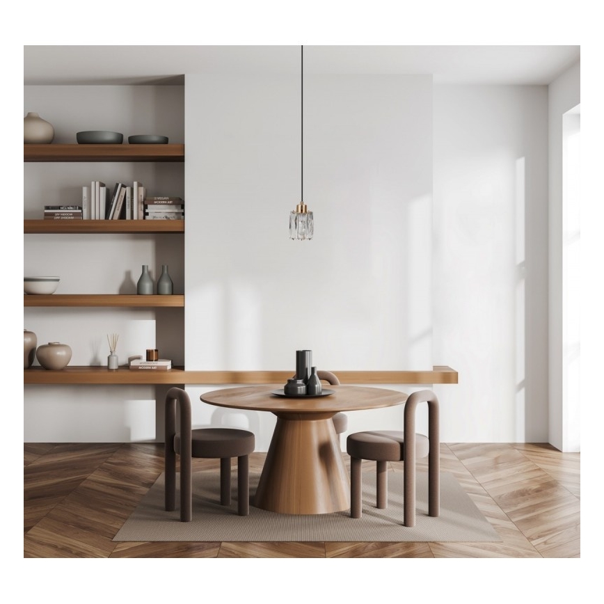 ITALUX - Lampada a sospensione su cavo TORNO 1xE14/40W/230V nero/oro