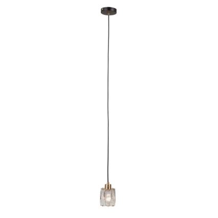 ITALUX - Lampada a sospensione su cavo TORNO 1xE14/40W/230V nero/oro
