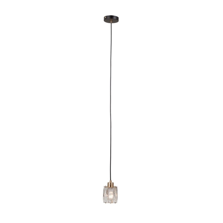 ITALUX - Lampada a sospensione su cavo TORNO 1xE14/40W/230V nero/oro