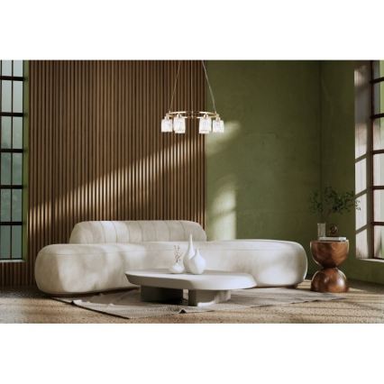 ITALUX - Lampadario su cavo SIMONA 6xE14/40W/230V oro