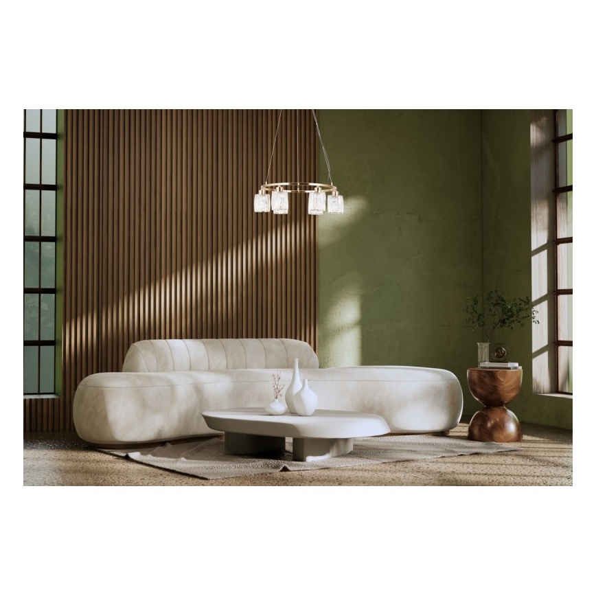 ITALUX - Lampadario su cavo SIMONA 6xE14/40W/230V oro