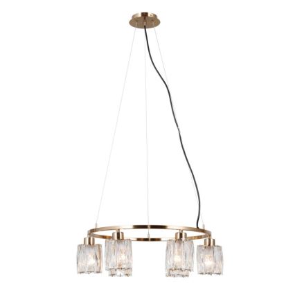 ITALUX - Lampadario su cavo SIMONA 6xE14/40W/230V oro