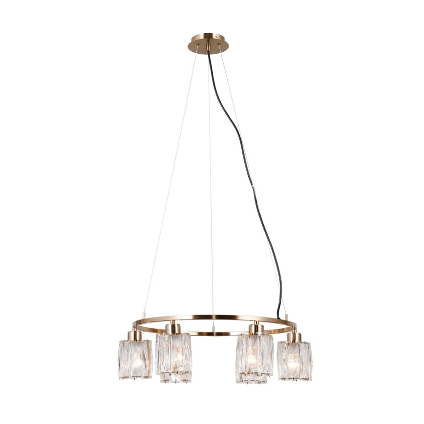 ITALUX - Lampadario su cavo SIMONA 6xE14/40W/230V oro