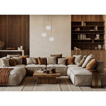 ITALUX - Lampadario a sospensione con cavo PADRI 3xG9/5W/230V dorato