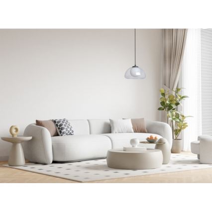 ITALUX - Lampada a sospensione su cavo AINALE 1xG9/7W/230V nero/trasparente