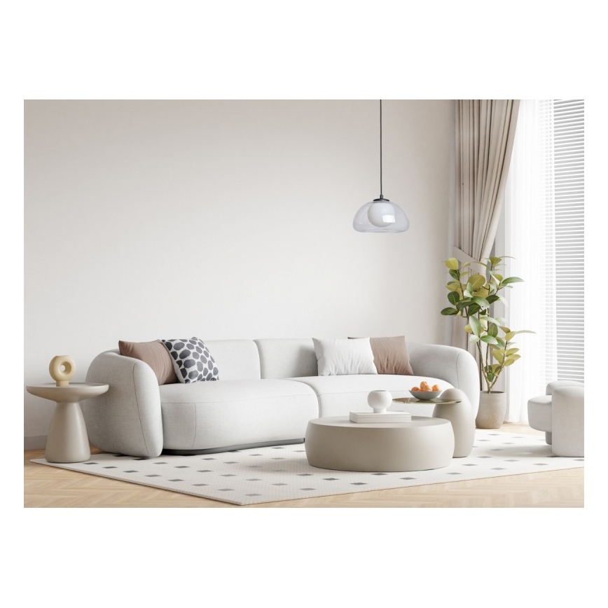 ITALUX - Lampada a sospensione su cavo AINALE 1xG9/7W/230V nero/trasparente
