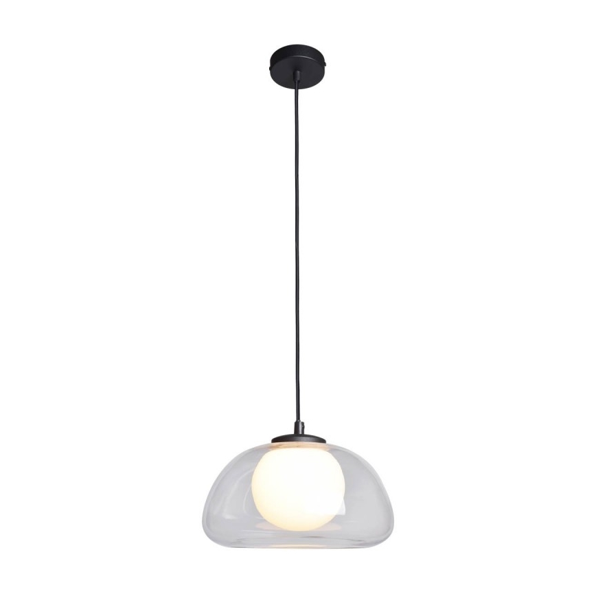 ITALUX - Lampada a sospensione su cavo AINALE 1xG9/7W/230V nero/trasparente
